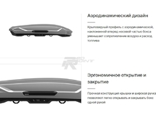 Thule Бокс на крышу Motion 3 L - Размер: 194x87x42 см. (черныйглянец)